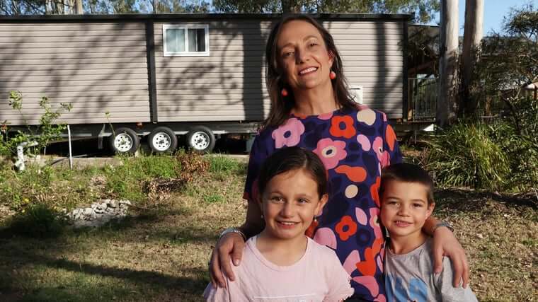 Bellbowrie homeowner Liezl Schoeman with children