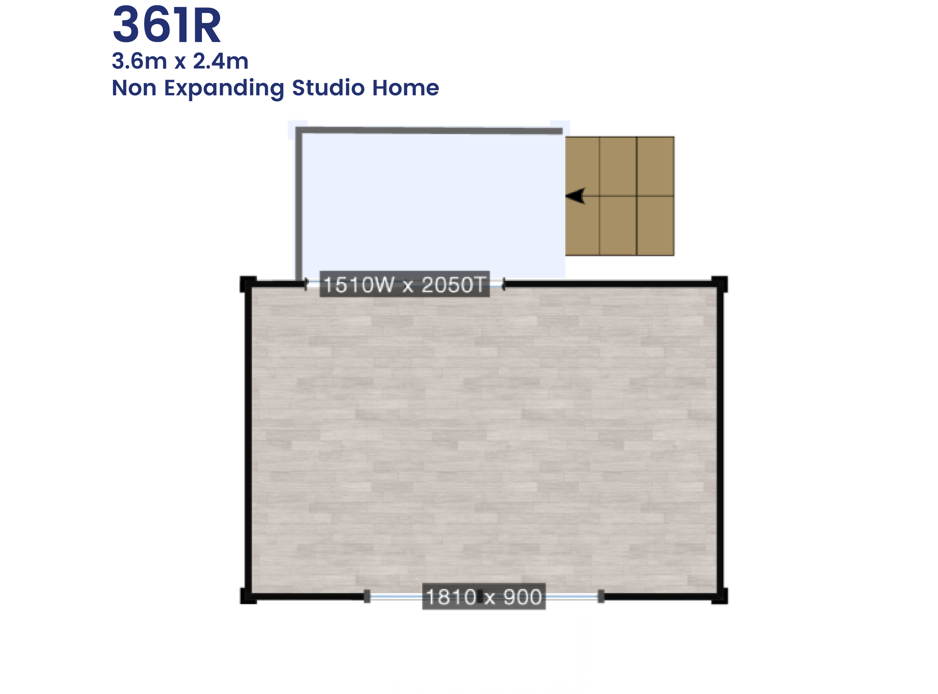 361R Studio Suite - Floorplan
