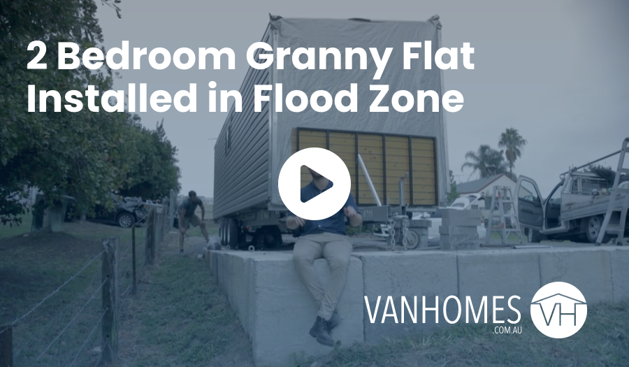 2 Bedroom Granny Flat Installed in Flood Zone - No Council Approval!