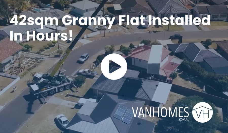 42sqm Granny Flat Installed In Hours!