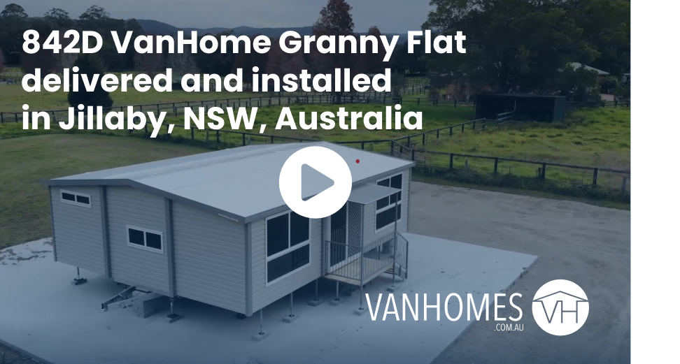 842D VanHome Granny Flat delivered & installed in Jilliby, NSW, Australia